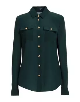 Рубашка Balmain, темно-зеленый