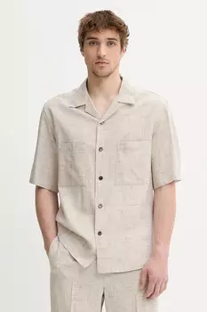 Рубашка BARENA VENEZIA Camicia Mola, бежевый