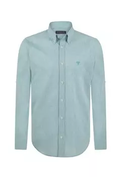 Рубашка BASIC Felix Hardy, бирюзовый