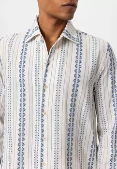 Рубашка Battista Ethnic Pattern Regular Fit Antioch, синяя