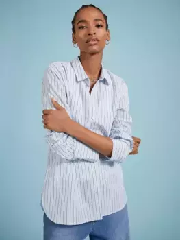 Рубашка Baukjen Rishma Organic Cotton Stripe, цвет blue/black/white