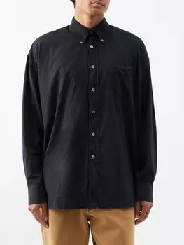 Рубашка bd из хлопковой вуали, взятая напрокат OUR LEGACY, черный