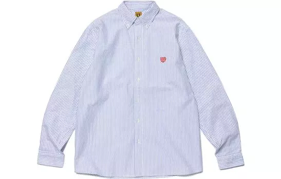 Рубашка BD в полоску с длинным рукавом HUMAN MADE, синий