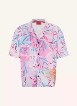 Рубашка beach resort из атласа Hugo, синий