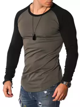 Рубашка behype с длинными рукавами "RIO L/S", фасона oversize, с рукавами реглан, черный