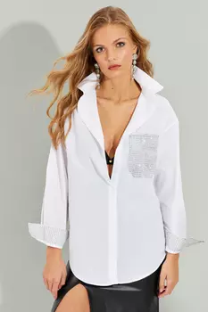 Рубашка – белая – стандартного кроя Cool & Sexy, белый