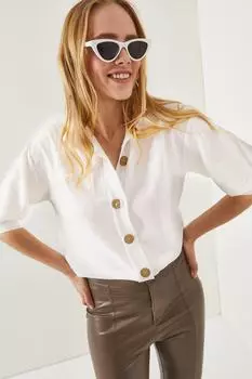 Рубашка – белая – стандартного кроя Olalook, белый