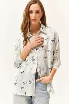 Рубашка – белая – стандартного кроя Olalook, белый