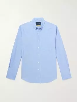 Рубашка Belavista из хлопка Оксфорд с воротником на пуговицах PORTUGUESE FLANNEL, синий