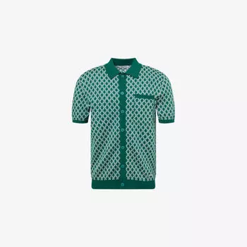 Рубашка Belier из мериносовой шерсти с коротким рукавом, зеленый