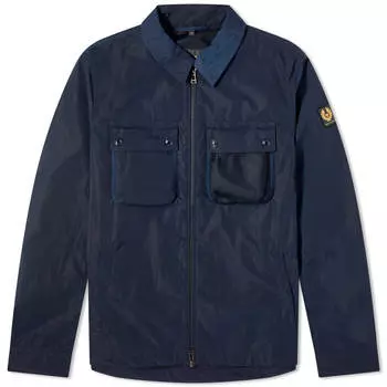 Рубашка Belstaff Outline Ripple Shell Overshirt, цвет Dark Ink