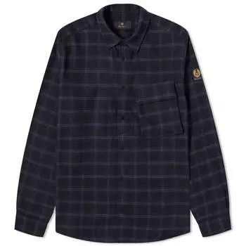 Рубашка Belstaff Scale Check, цвет Navy & Charcoal