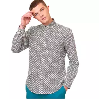 Рубашка Ben Sherman Mini Foulard Print, серый
