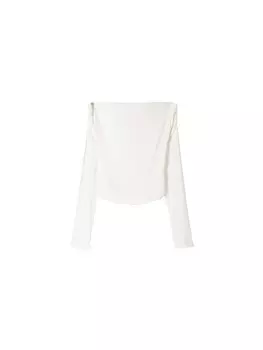 Рубашка Bershka, белый