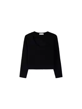 Рубашка Bershka, черный