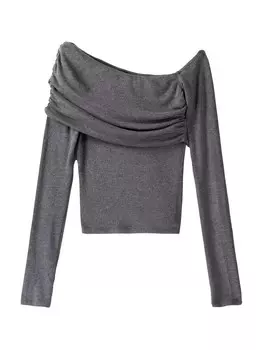 Рубашка Bershka, цвет Graphite