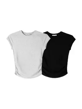 Рубашка Bershka, цвет mottled grey/Black