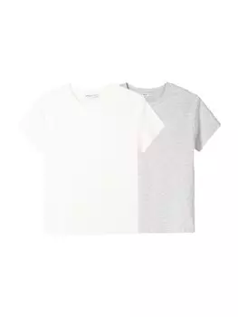 Рубашка Bershka, цвет mottled grey/White