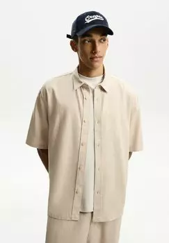 Рубашка Bershka, песочный