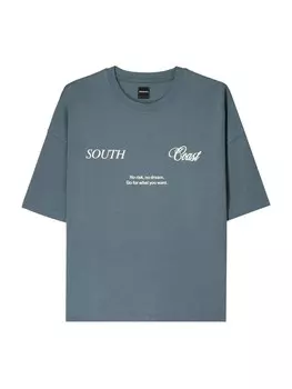 Рубашка Bershka, сапфировый