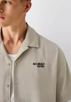 Рубашка Bershka, серый