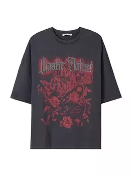 Рубашка Bershka, темно-серый