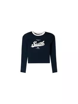 Рубашка Bershka, темно-синий