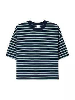 Рубашка Bershka, темно-синий