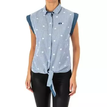 Рубашка без рукавов с воротником с лацканами lwc303 женская La Martina, синий