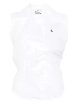 Рубашка без рукавов Vivienne Westwood, белый