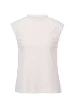 Рубашка без рукавов в рубчик Madeleine, белый