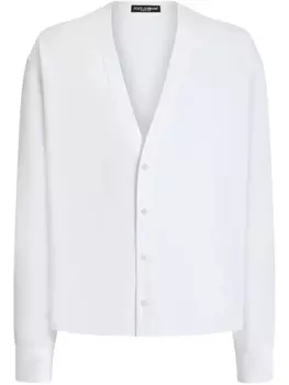 Рубашка без воротника Dolce & Gabbana, белый