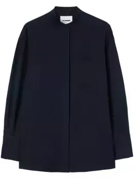 Рубашка без воротника JIL SANDER, синий
