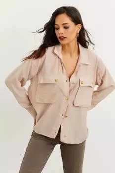 Рубашка - Бежевая - Классический крой Cool & Sexy, бежевый