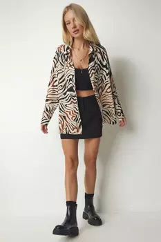 Рубашка - Бежевая - Классический крой Happiness stanbul, бежевый