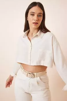 Рубашка - Бежевая - Классический крой Happiness stanbul, бежевый