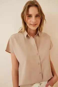 Рубашка - Бежевая - Классический крой Happiness stanbul, бежевый