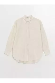 Рубашка - Бежевая - Oversize LC Waikiki, бежевый