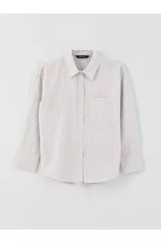 Рубашка - Бежевая - Oversize LC Waikiki, бежевый