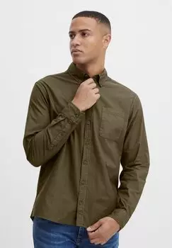 Рубашка BH BUGLEY GARMENT DYED OXFORD Blend, цвет forest night
