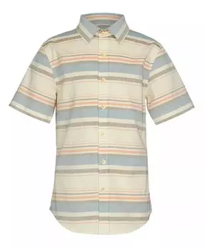 Рубашка Big Boys Ravine Stripe с короткими рукавами из тканого материала Univibe, бежевый