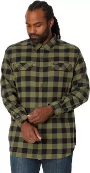 Рубашка Big & Tall Flare Gun Stretch Flannel Columbia, цвет Stone Green Buffalo Check