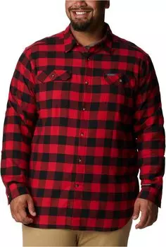 Рубашка Big & Tall Flare Gun Stretch Flannel Columbia, цвет Mountain Red Twill Buffalo Check 1