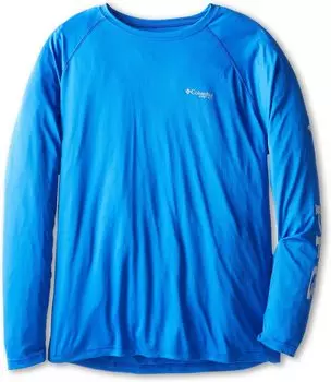 Рубашка Big & Tall Terminal Tackle L/S Columbia, цвет Vivid Blue/Cool Grey Logo