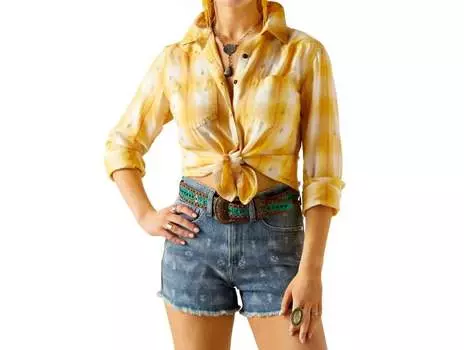 Рубашка Billie Jean в клетку Cactus ARIAT, цвет cactus plaid