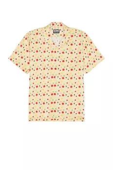 Рубашка Billionaire Boys Club Solar Short Sleeve Button Down, цвет Reed Yellow