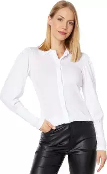 Рубашка Bishop Sleeve Button-Up bobi Los Angeles, белый