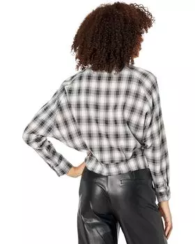 Рубашка Bishop + Young Mercer Plaid Shirt, цвет Black Plaid