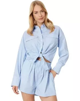 Рубашка Blank NYC Oversized Stripe, цвет Blue Sky