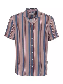 Рубашка BLEND Comfort fit Button Up, цвет Blue/Rusty red